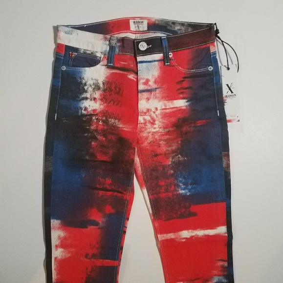 Hudson Jeans Jeans Nwt Hudson Deconstructed British Flag Jeans